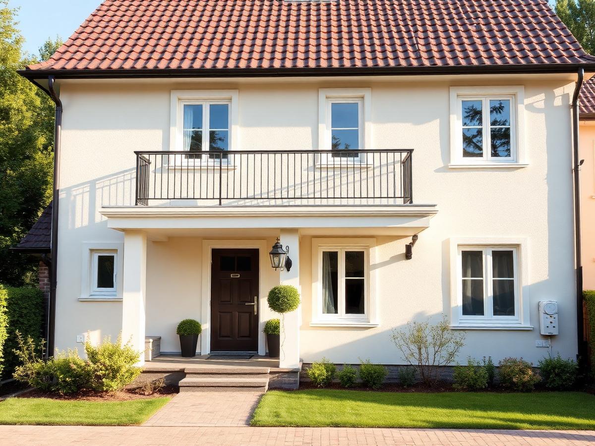 Fassade nach Anstrich